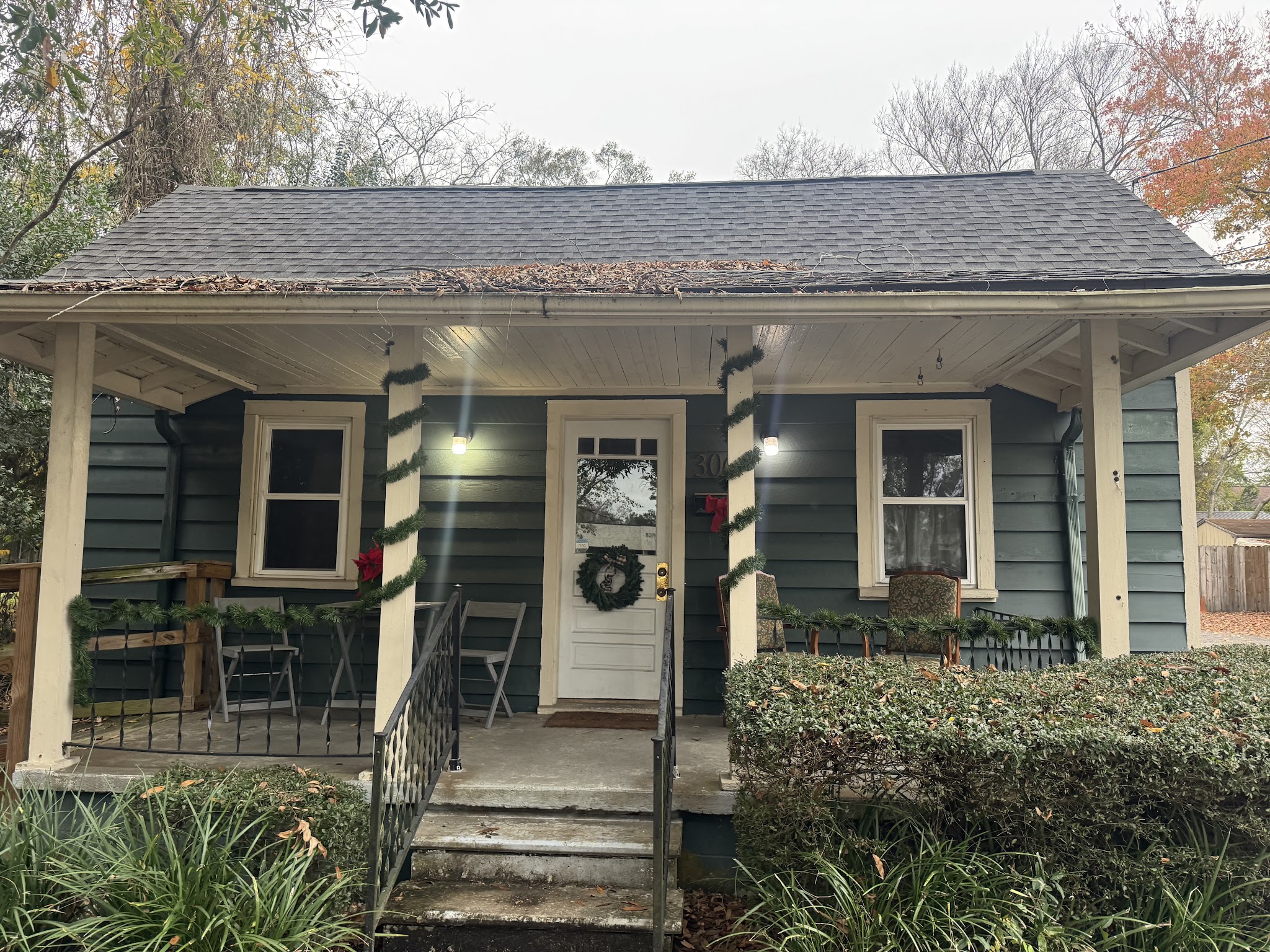 The studio's front porch on N Gum Street